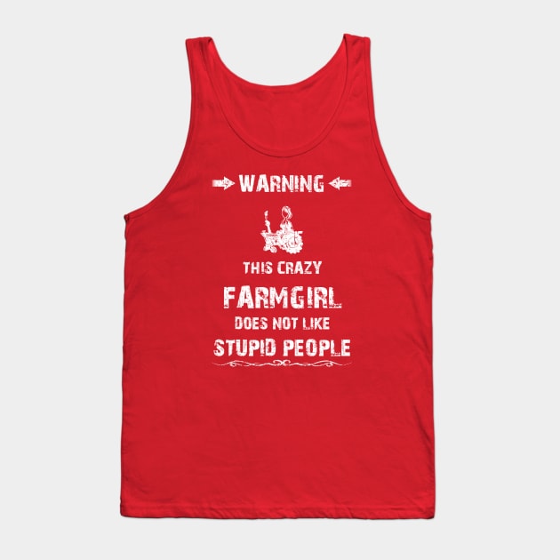 FARM-GIRL STATEMENT Tank Top by Paul Snover (The MAD Cartoonist)